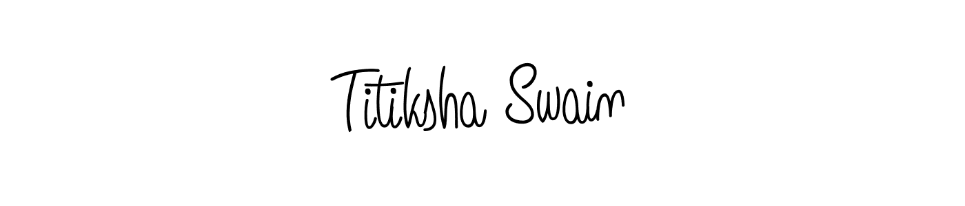 This is the best signature style for the Titiksha Swain name. Also you like these signature font (Angelique-Rose-font-FFP). Mix name signature. Titiksha Swain signature style 5 images and pictures png