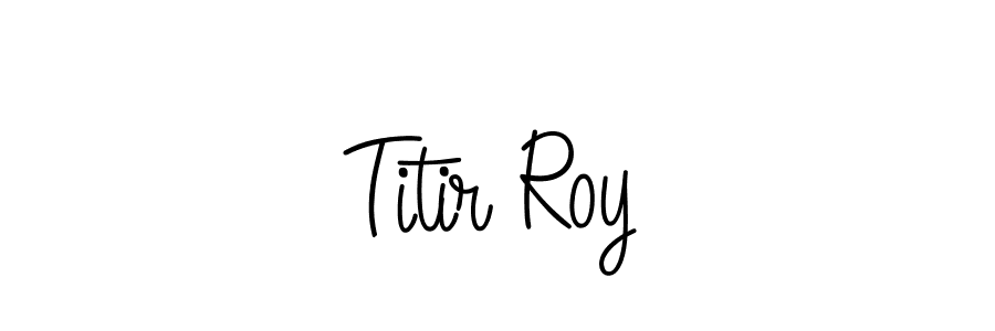 Design your own signature with our free online signature maker. With this signature software, you can create a handwritten (Angelique-Rose-font-FFP) signature for name Titir Roy. Titir Roy signature style 5 images and pictures png