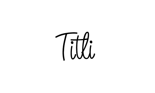 The best way (Angelique-Rose-font-FFP) to make a short signature is to pick only two or three words in your name. The name Titli include a total of six letters. For converting this name. Titli signature style 5 images and pictures png