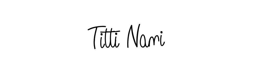 if you are searching for the best signature style for your name Titti Nani. so please give up your signature search. here we have designed multiple signature styles  using Angelique-Rose-font-FFP. Titti Nani signature style 5 images and pictures png