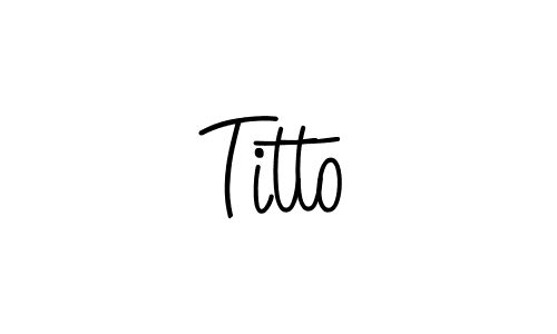 Titto stylish signature style. Best Handwritten Sign (Angelique-Rose-font-FFP) for my name. Handwritten Signature Collection Ideas for my name Titto. Titto signature style 5 images and pictures png