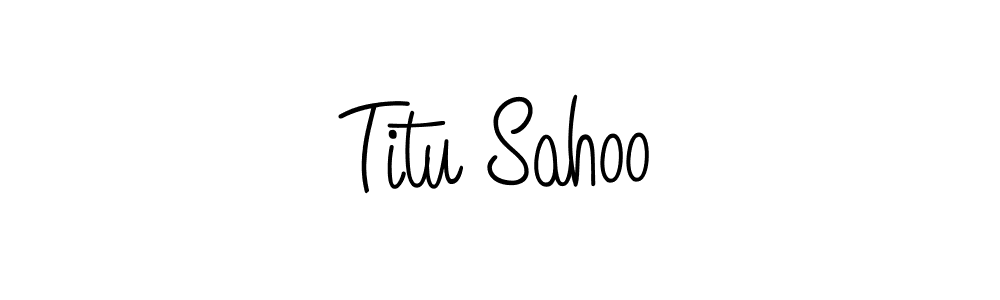 Angelique-Rose-font-FFP is a professional signature style that is perfect for those who want to add a touch of class to their signature. It is also a great choice for those who want to make their signature more unique. Get Titu Sahoo name to fancy signature for free. Titu Sahoo signature style 5 images and pictures png