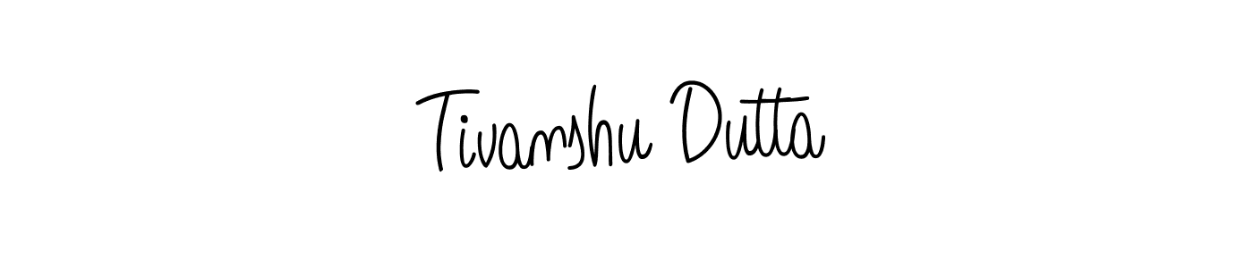 Create a beautiful signature design for name Tivanshu Dutta. With this signature (Angelique-Rose-font-FFP) fonts, you can make a handwritten signature for free. Tivanshu Dutta signature style 5 images and pictures png