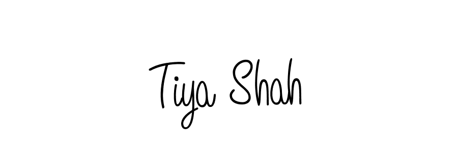 Design your own signature with our free online signature maker. With this signature software, you can create a handwritten (Angelique-Rose-font-FFP) signature for name Tiya Shah. Tiya Shah signature style 5 images and pictures png