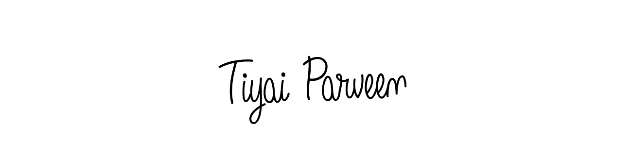 How to Draw Tiyai Parveen signature style? Angelique-Rose-font-FFP is a latest design signature styles for name Tiyai Parveen. Tiyai Parveen signature style 5 images and pictures png