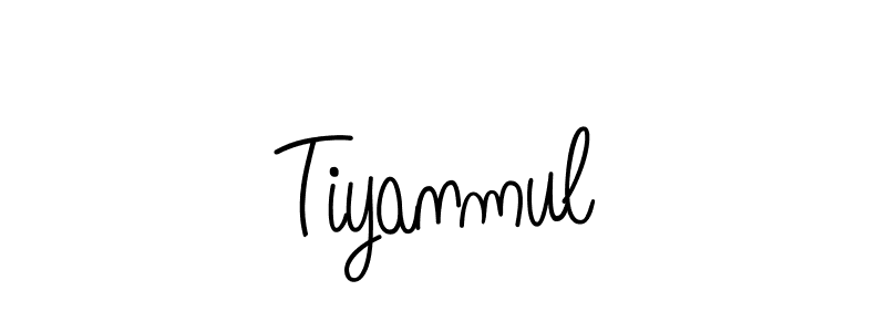 Make a beautiful signature design for name Tiyanmul. With this signature (Angelique-Rose-font-FFP) style, you can create a handwritten signature for free. Tiyanmul signature style 5 images and pictures png