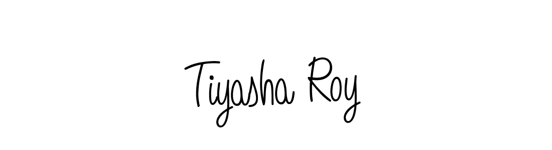 Make a beautiful signature design for name Tiyasha Roy. With this signature (Angelique-Rose-font-FFP) style, you can create a handwritten signature for free. Tiyasha Roy signature style 5 images and pictures png