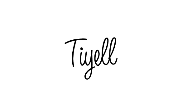 How to make Tiyell name signature. Use Angelique-Rose-font-FFP style for creating short signs online. This is the latest handwritten sign. Tiyell signature style 5 images and pictures png