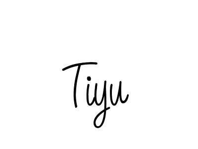 You should practise on your own different ways (Angelique-Rose-font-FFP) to write your name (Tiyu) in signature. don't let someone else do it for you. Tiyu signature style 5 images and pictures png