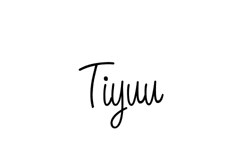 The best way (Angelique-Rose-font-FFP) to make a short signature is to pick only two or three words in your name. The name Tiyuu include a total of six letters. For converting this name. Tiyuu signature style 5 images and pictures png
