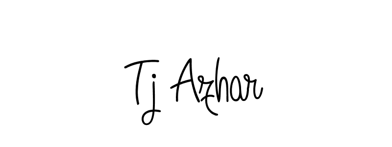 Also we have Tj Azhar name is the best signature style. Create professional handwritten signature collection using Angelique-Rose-font-FFP autograph style. Tj Azhar signature style 5 images and pictures png