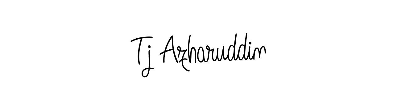 Tj Azharuddin stylish signature style. Best Handwritten Sign (Angelique-Rose-font-FFP) for my name. Handwritten Signature Collection Ideas for my name Tj Azharuddin. Tj Azharuddin signature style 5 images and pictures png