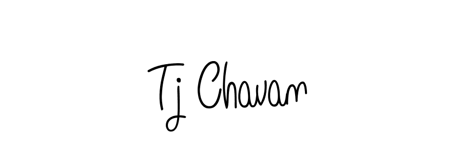 How to make Tj Chavan name signature. Use Angelique-Rose-font-FFP style for creating short signs online. This is the latest handwritten sign. Tj Chavan signature style 5 images and pictures png