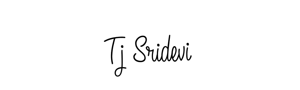 The best way (Angelique-Rose-font-FFP) to make a short signature is to pick only two or three words in your name. The name Tj Sridevi include a total of six letters. For converting this name. Tj Sridevi signature style 5 images and pictures png