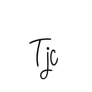 You should practise on your own different ways (Angelique-Rose-font-FFP) to write your name (Tjc) in signature. don't let someone else do it for you. Tjc signature style 5 images and pictures png