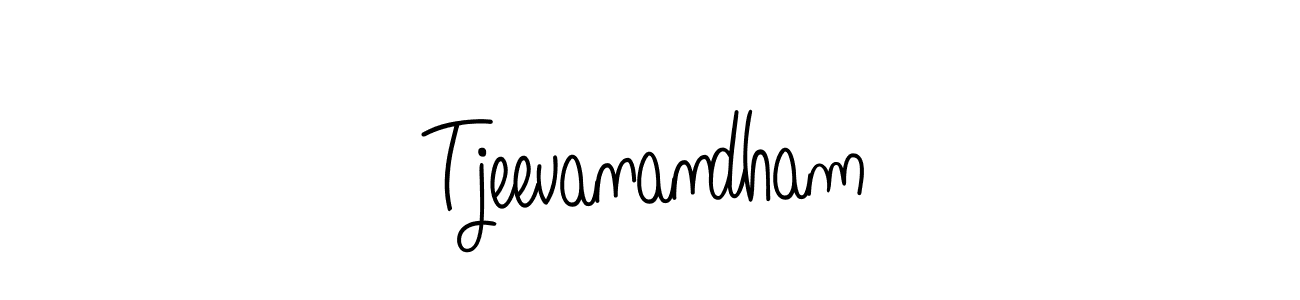 How to make Tjeevanandham name signature. Use Angelique-Rose-font-FFP style for creating short signs online. This is the latest handwritten sign. Tjeevanandham signature style 5 images and pictures png