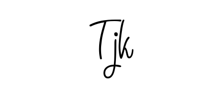 Also we have Tjk name is the best signature style. Create professional handwritten signature collection using Angelique-Rose-font-FFP autograph style. Tjk signature style 5 images and pictures png
