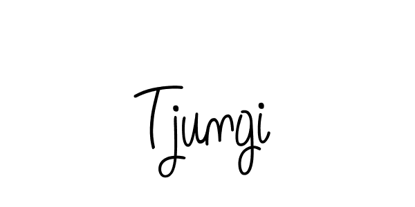 Tjungi stylish signature style. Best Handwritten Sign (Angelique-Rose-font-FFP) for my name. Handwritten Signature Collection Ideas for my name Tjungi. Tjungi signature style 5 images and pictures png