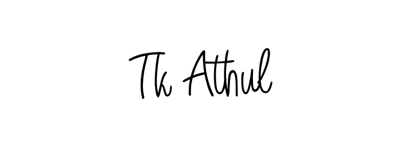 Check out images of Autograph of Tk Athul name. Actor Tk Athul Signature Style. Angelique-Rose-font-FFP is a professional sign style online. Tk Athul signature style 5 images and pictures png