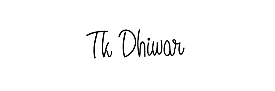 Best and Professional Signature Style for Tk Dhiwar. Angelique-Rose-font-FFP Best Signature Style Collection. Tk Dhiwar signature style 5 images and pictures png
