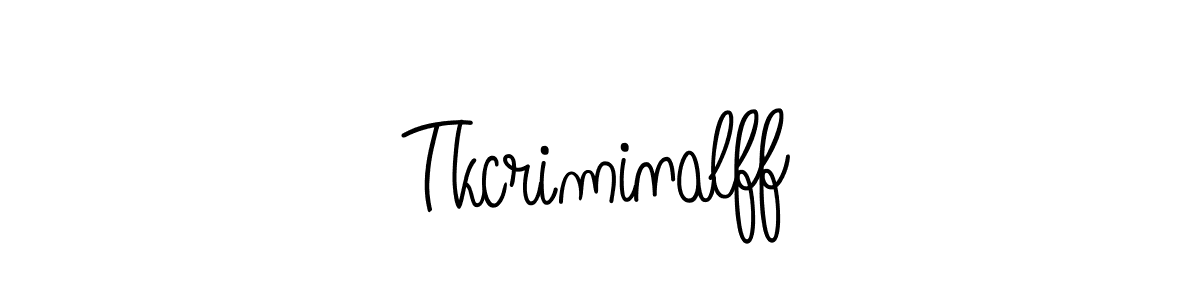 How to make Tkcriminalff name signature. Use Angelique-Rose-font-FFP style for creating short signs online. This is the latest handwritten sign. Tkcriminalff signature style 5 images and pictures png