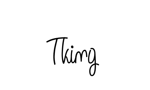 How to make Tking signature? Angelique-Rose-font-FFP is a professional autograph style. Create handwritten signature for Tking name. Tking signature style 5 images and pictures png