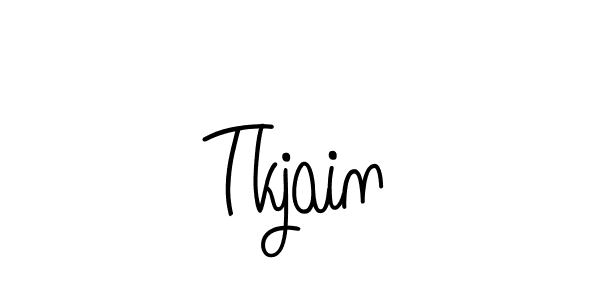 How to Draw Tkjain signature style? Angelique-Rose-font-FFP is a latest design signature styles for name Tkjain. Tkjain signature style 5 images and pictures png