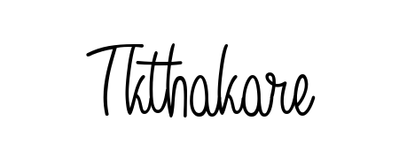 A timeless handwritten aesthetic for Tkthakare. The Angelique-Rose-font-FFP font gives your signature a handcrafted feel with natural curves. Tkthakare signature style 5 images and pictures png