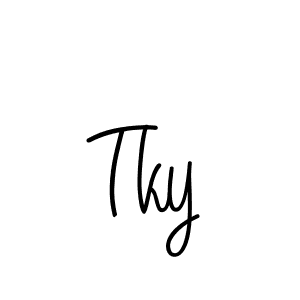 Also You can easily find your signature by using the search form. We will create Tky name handwritten signature images for you free of cost using Angelique-Rose-font-FFP sign style. Tky signature style 5 images and pictures png