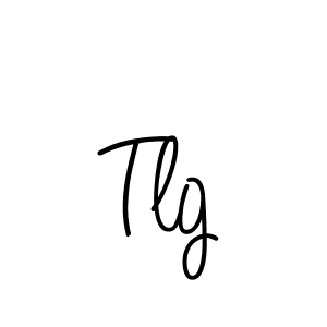 Make a beautiful signature design for name Tlg. With this signature (Angelique-Rose-font-FFP) style, you can create a handwritten signature for free. Tlg signature style 5 images and pictures png