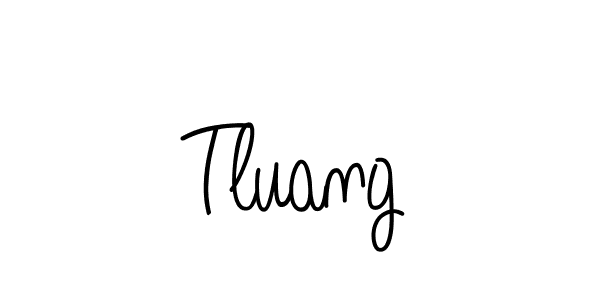 Design your own signature with our free online signature maker. With this signature software, you can create a handwritten (Angelique-Rose-font-FFP) signature for name Tluang. Tluang signature style 5 images and pictures png