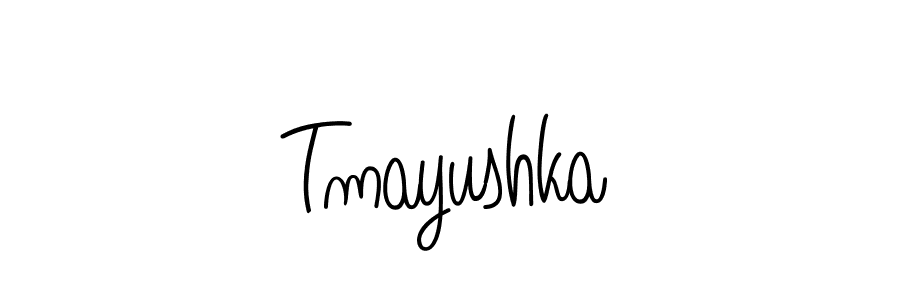 Create a beautiful signature design for name Tmayushka. With this signature (Angelique-Rose-font-FFP) fonts, you can make a handwritten signature for free. Tmayushka signature style 5 images and pictures png