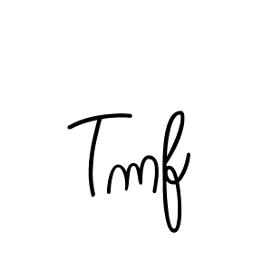 Tmf stylish signature style. Best Handwritten Sign (Angelique-Rose-font-FFP) for my name. Handwritten Signature Collection Ideas for my name Tmf. Tmf signature style 5 images and pictures png