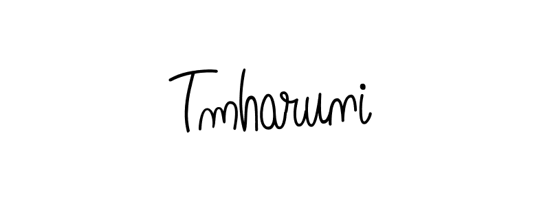 Create a beautiful signature design for name Tmharuni. With this signature (Angelique-Rose-font-FFP) fonts, you can make a handwritten signature for free. Tmharuni signature style 5 images and pictures png