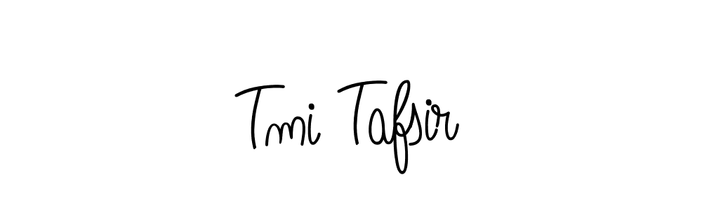 The best way (Angelique-Rose-font-FFP) to make a short signature is to pick only two or three words in your name. The name Tmi Tafsir include a total of six letters. For converting this name. Tmi Tafsir signature style 5 images and pictures png