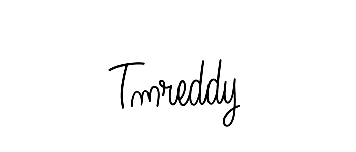 Make a beautiful signature design for name Tmreddy. With this signature (Angelique-Rose-font-FFP) style, you can create a handwritten signature for free. Tmreddy signature style 5 images and pictures png