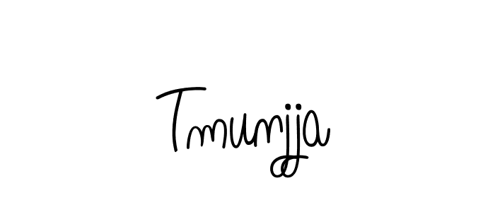 Make a beautiful signature design for name Tmunjja. With this signature (Angelique-Rose-font-FFP) style, you can create a handwritten signature for free. Tmunjja signature style 5 images and pictures png
