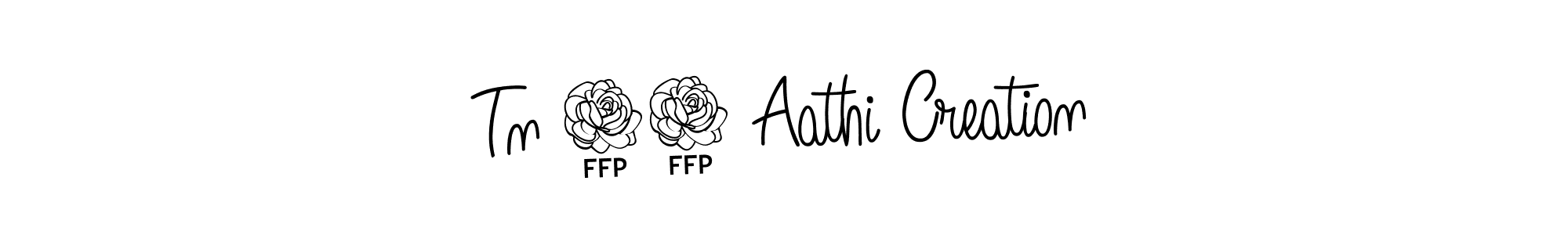 Use a signature maker to create a handwritten signature online. With this signature software, you can design (Angelique-Rose-font-FFP) your own signature for name Tn 82 Aathi Creation. Tn 82 Aathi Creation signature style 5 images and pictures png