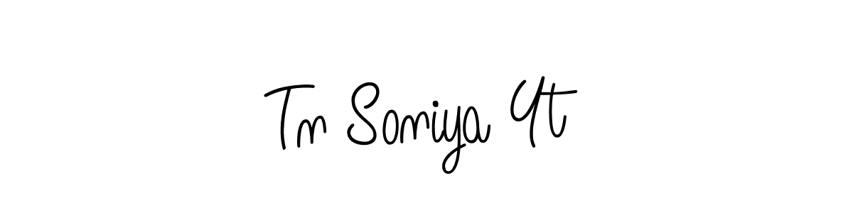 Also we have Tn Soniya Yt name is the best signature style. Create professional handwritten signature collection using Angelique-Rose-font-FFP autograph style. Tn Soniya Yt signature style 5 images and pictures png