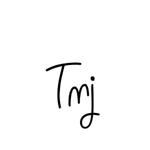 Make a beautiful signature design for name Tnj. With this signature (Angelique-Rose-font-FFP) style, you can create a handwritten signature for free. Tnj signature style 5 images and pictures png