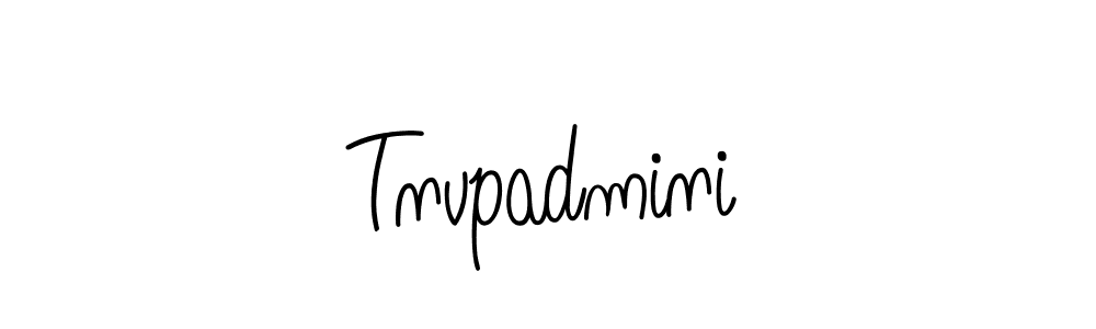 Make a beautiful signature design for name Tnvpadmini. With this signature (Angelique-Rose-font-FFP) style, you can create a handwritten signature for free. Tnvpadmini signature style 5 images and pictures png