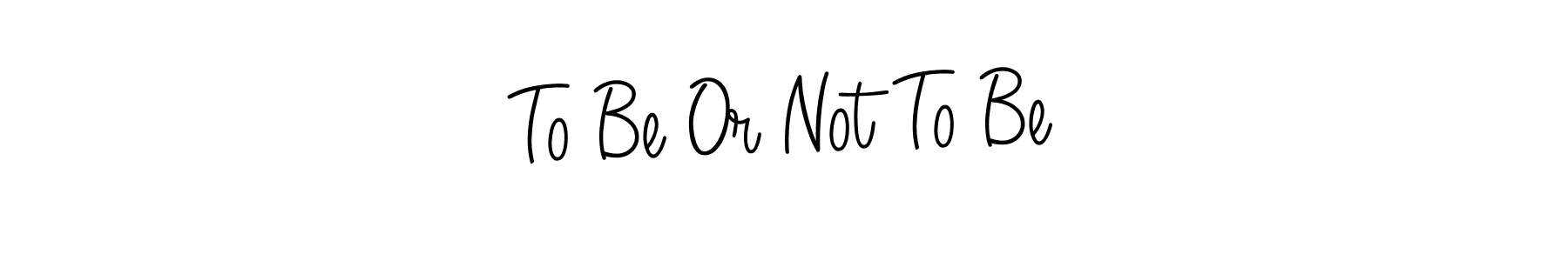 The best way (Angelique-Rose-font-FFP) to make a short signature is to pick only two or three words in your name. The name To Be Or Not To Be include a total of six letters. For converting this name. To Be Or Not To Be signature style 5 images and pictures png