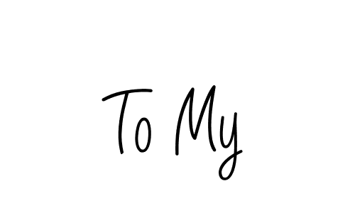 How to Draw To My signature style? Angelique-Rose-font-FFP is a latest design signature styles for name To My. To My signature style 5 images and pictures png