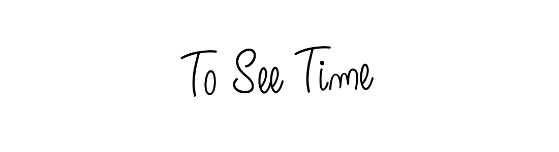 Also You can easily find your signature by using the search form. We will create To See Time name handwritten signature images for you free of cost using Angelique-Rose-font-FFP sign style. To See Time signature style 5 images and pictures png