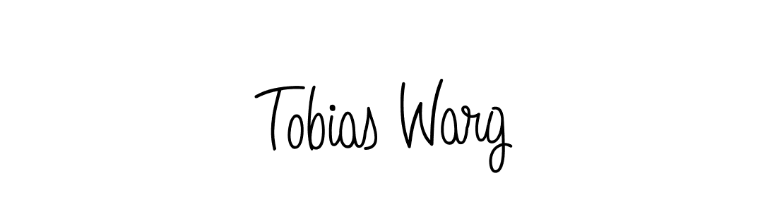 You should practise on your own different ways (Angelique-Rose-font-FFP) to write your name (Tobias Warg) in signature. don't let someone else do it for you. Tobias Warg signature style 5 images and pictures png