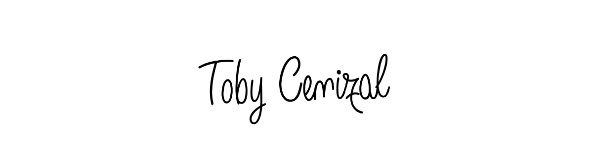 Design your own signature with our free online signature maker. With this signature software, you can create a handwritten (Angelique-Rose-font-FFP) signature for name Toby Cenizal. Toby Cenizal signature style 5 images and pictures png