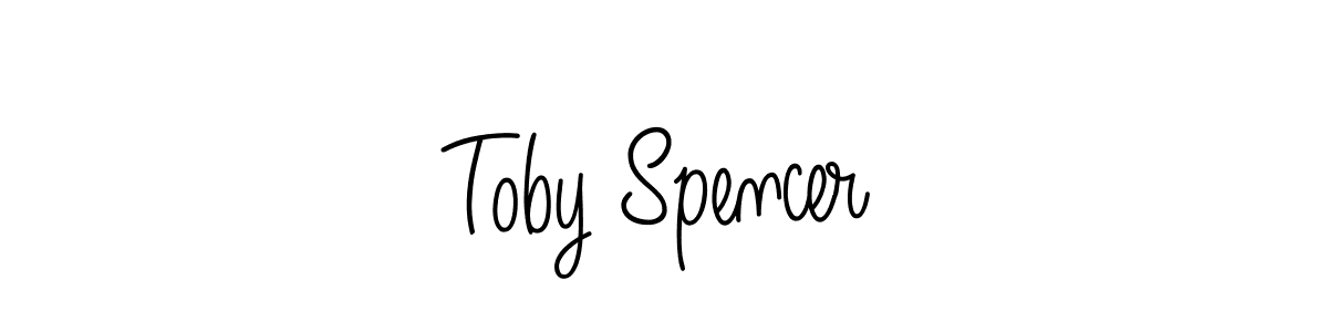 How to Draw Toby Spencer signature style? Angelique-Rose-font-FFP is a latest design signature styles for name Toby Spencer. Toby Spencer signature style 5 images and pictures png