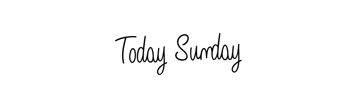 How to make Today Sunday signature? Angelique-Rose-font-FFP is a professional autograph style. Create handwritten signature for Today Sunday name. Today Sunday signature style 5 images and pictures png