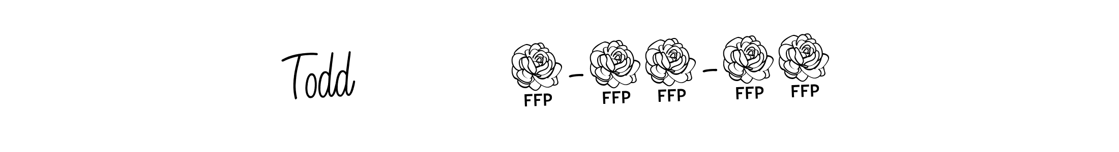 Design your own signature with our free online signature maker. With this signature software, you can create a handwritten (Angelique-Rose-font-FFP) signature for name Todd           5-31-24. Todd           5-31-24 signature style 5 images and pictures png