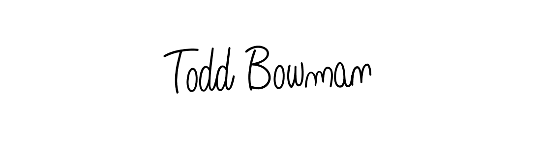 Once you've used our free online signature maker to create your best signature Angelique-Rose-font-FFP style, it's time to enjoy all of the benefits that Todd Bowman name signing documents. Todd Bowman signature style 5 images and pictures png